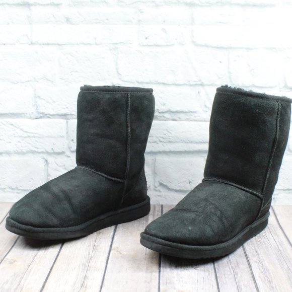 UGG Suede Sheepskin Insulated Winter Boot Size W 9 - Picture 2 of 9